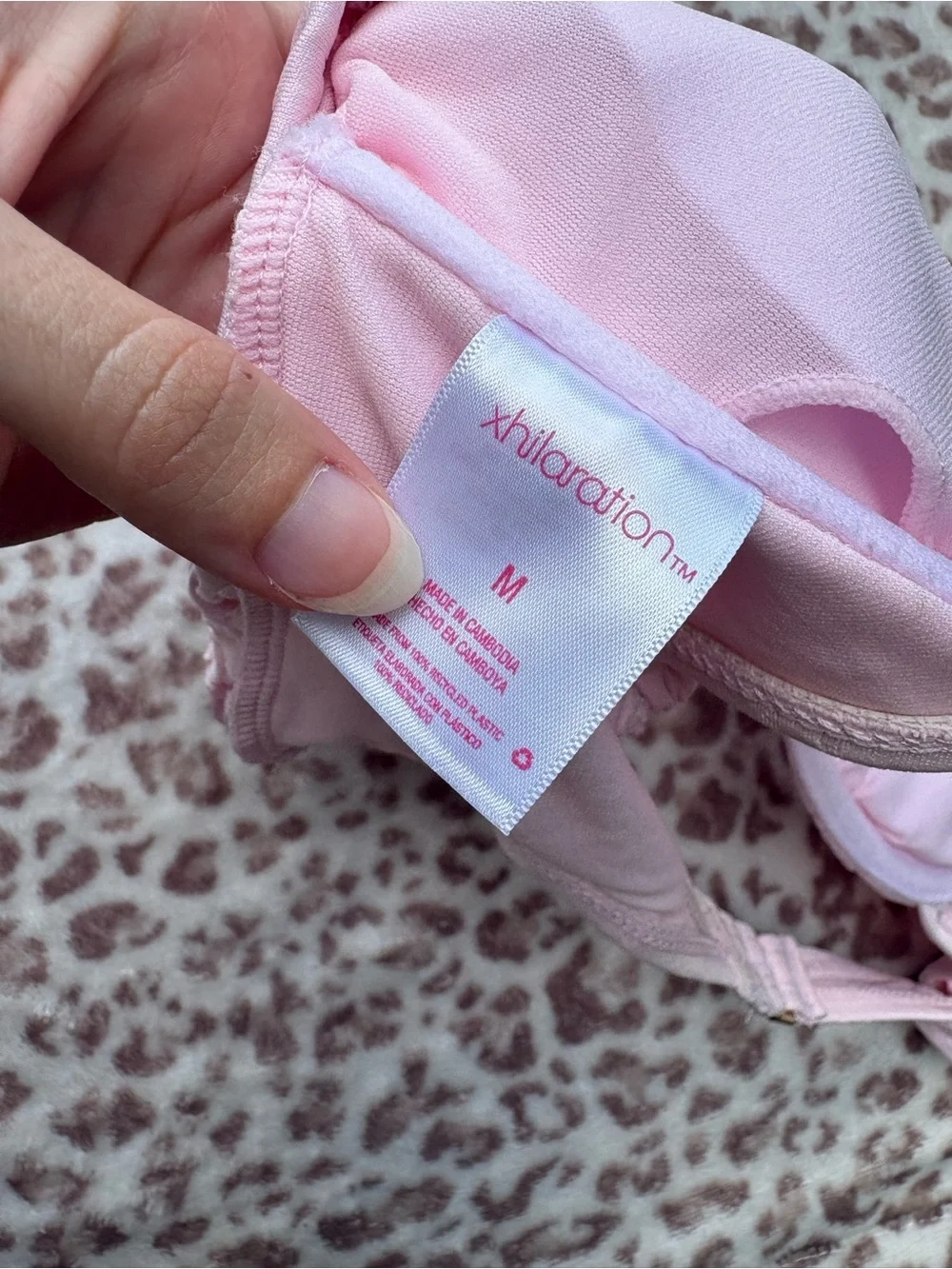 Coquette Pink Puff Sleeve Bikini Top Size Medium